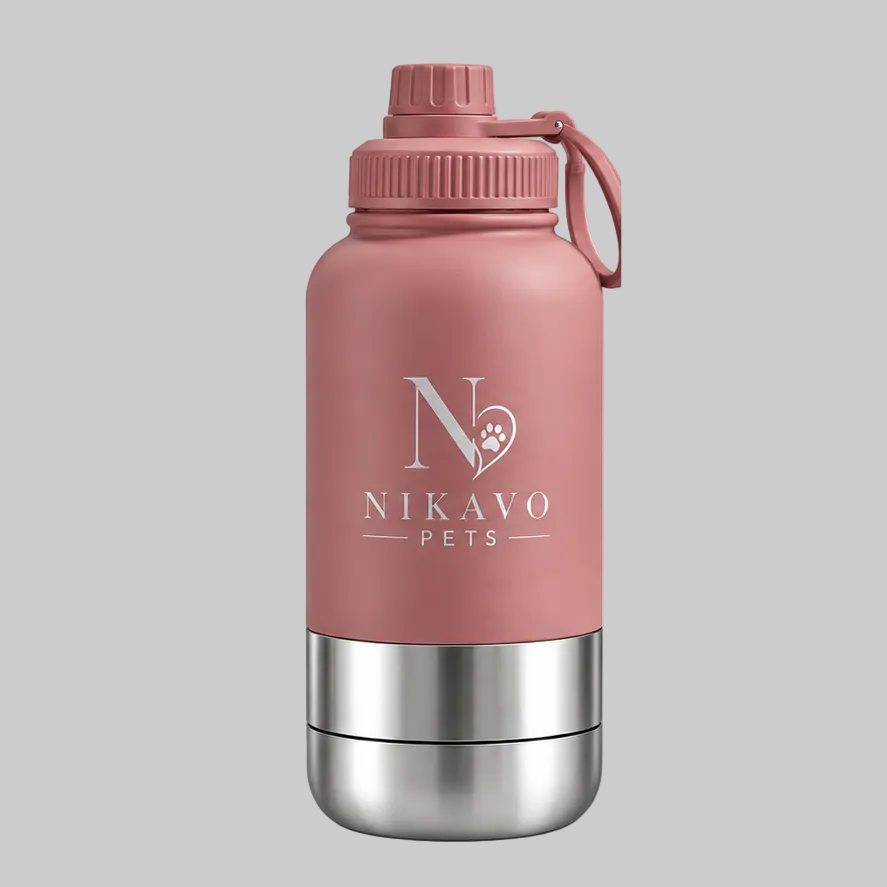 NIKAVO PETS insulated travel bottle - Dusty Rose