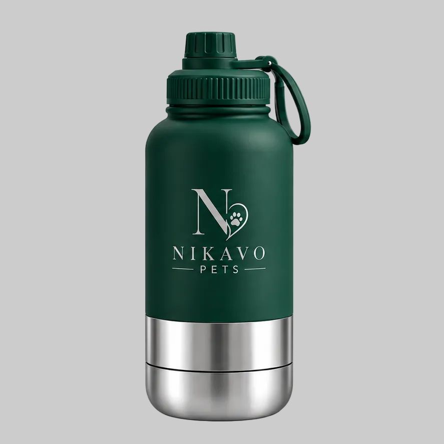 NIKAVO PETS insulated travel bottle - Forest Green
