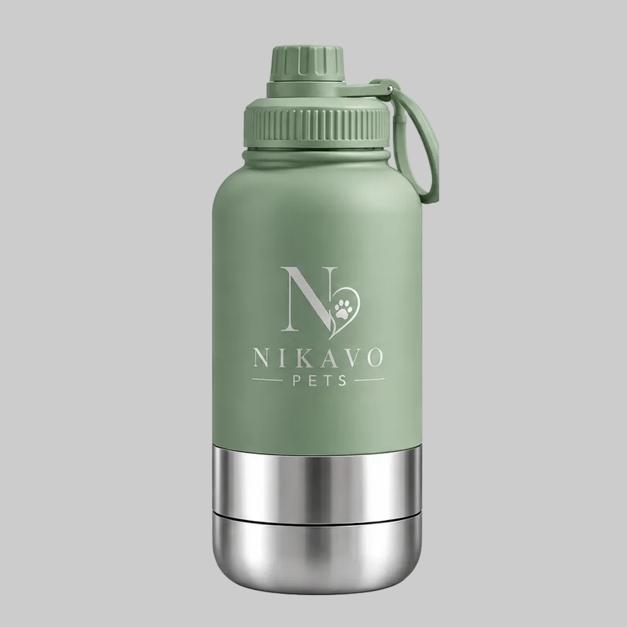NIKAVO PETS insulated travel bottle - Sage Green
